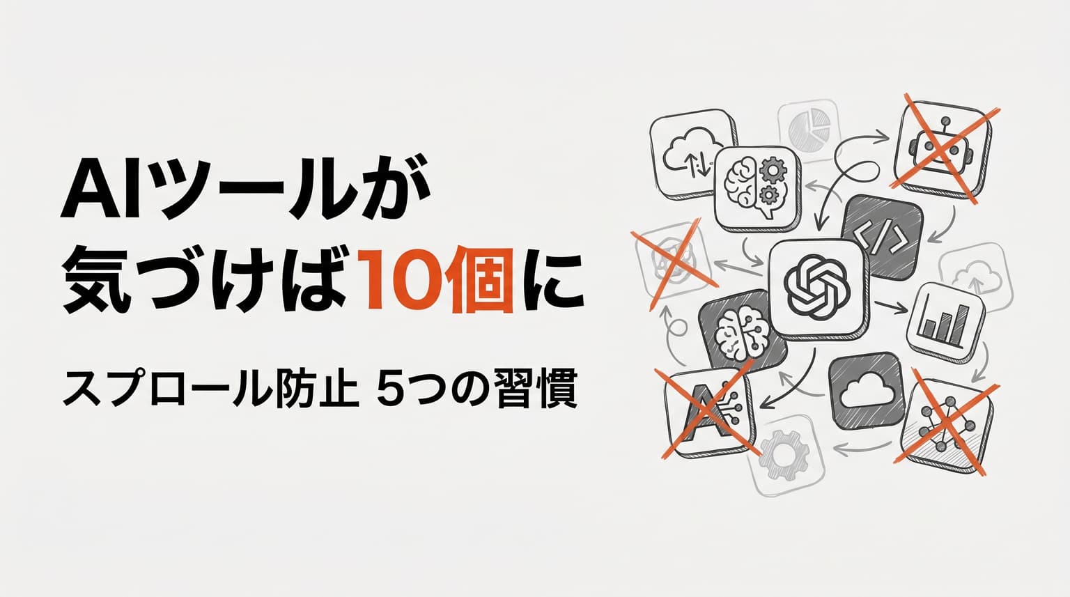 AIツールが気づけば10個に——中小企業がAIスプロールで失敗しない5つの習慣