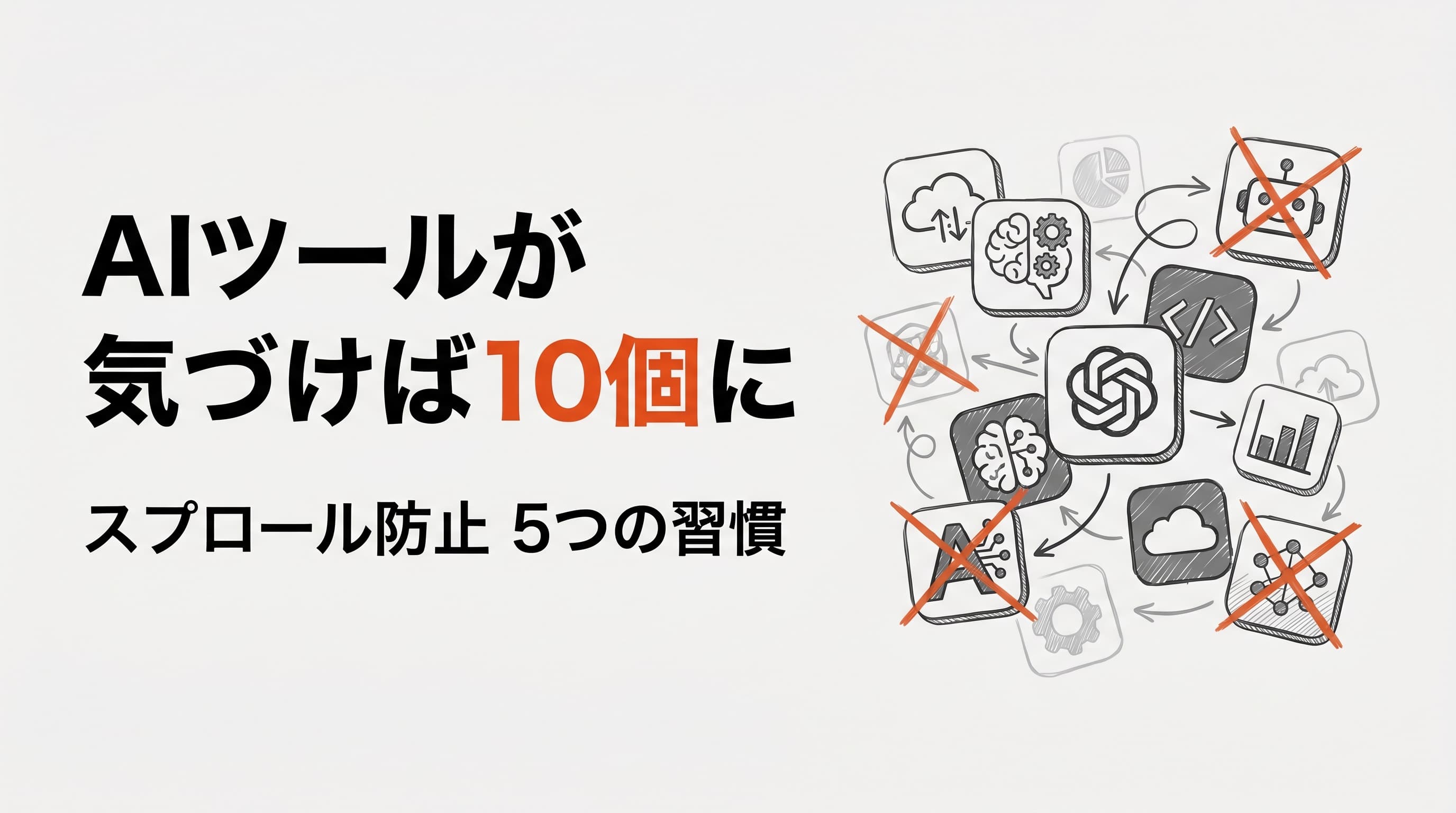 AIツールが気づけば10個に——中小企業がAIスプロールで失敗しない5つの習慣