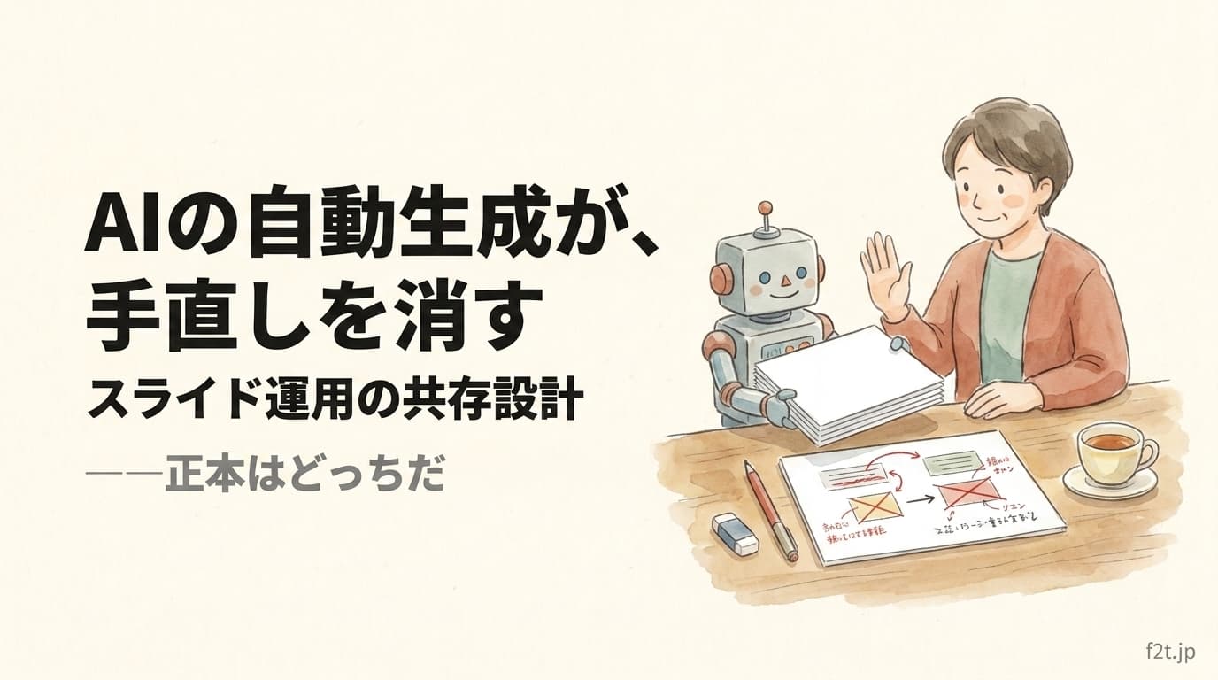 python-pptxの自動生成と手動編集を共存させる3原則。上書き事故を防ぐ運用設計