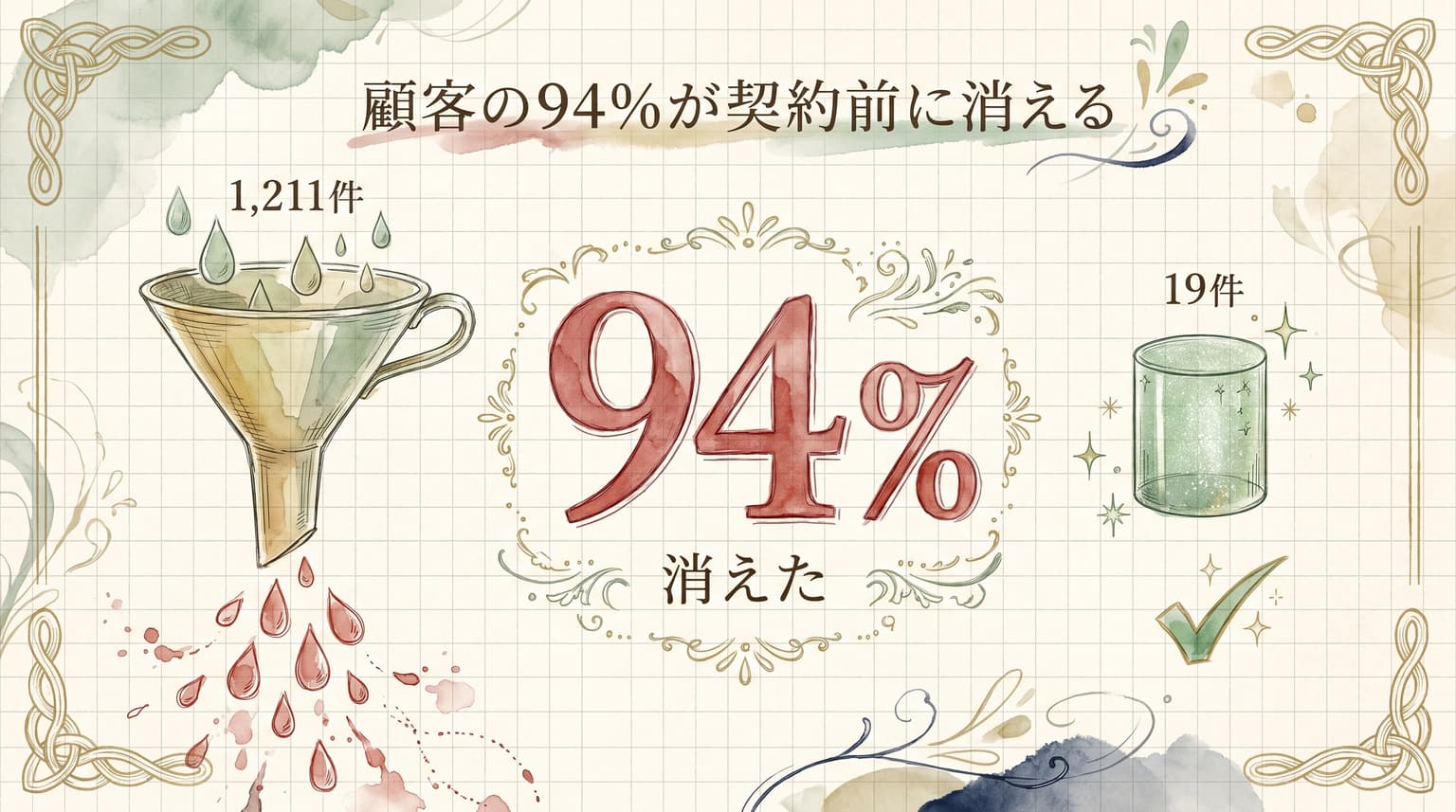 問い合わせの94%は、契約前に消えていた。『見えない離脱』を可視化して経営判断が変わった話