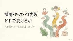 その仕事、採用・外注・AI内製のどれで受けますか。人を増やさず事業を回す選び方